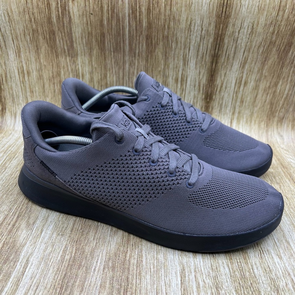 Kizik Lima Men's‎ Size 14 Wide Grey Hands-Free Slip On Knit Shoes Sneakers